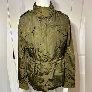 BCBGeneration Women’s Green Full Zip Utility Jacket